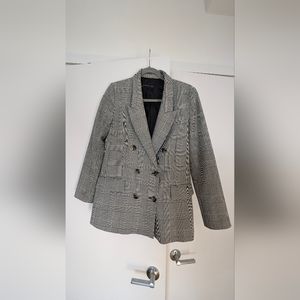 Zara plaid blazer, oversized fit, medium